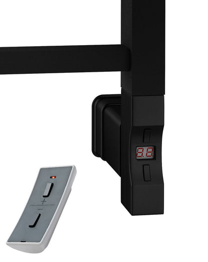 Eastbrook Hurley Electric Matt Black Designer Towel Rail 800mm x 600mm 89.1712-ELE-8.399