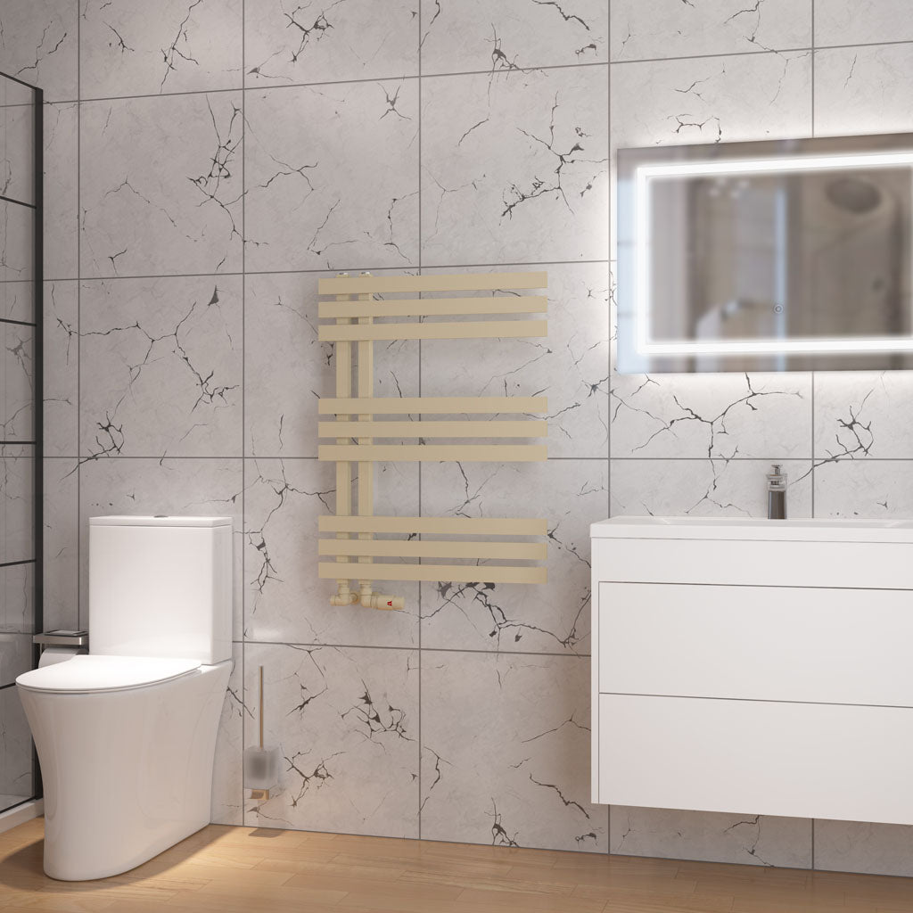 Eastbrook Hurley Electric Matt Cappuccino Designer Towel Rail 800mm x 600mm 89.0561-ELE