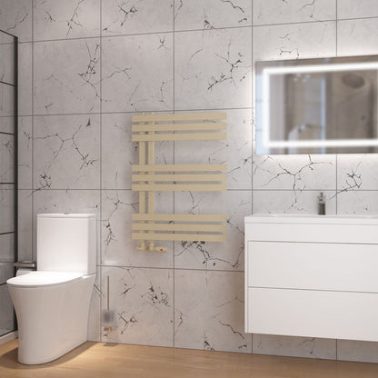 Eastbrook Hurley Electric Matt Cappuccino Designer Towel Rail 800mm x 600mm 89.0561-ELE