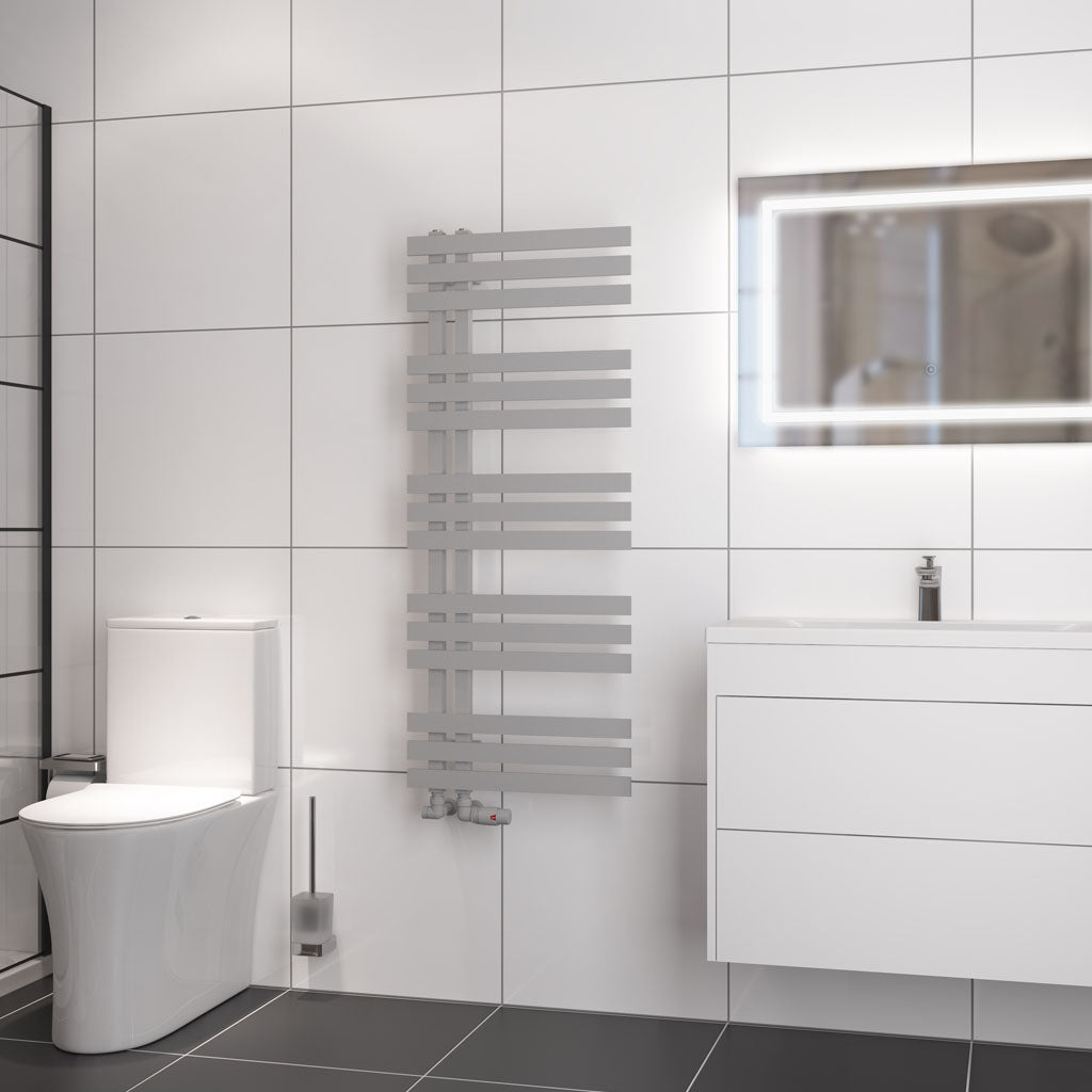 Eastbrook Hurley Electric Matt Grey Designer Towel Rail 1200mm x 500mm 89.0556-ELE
