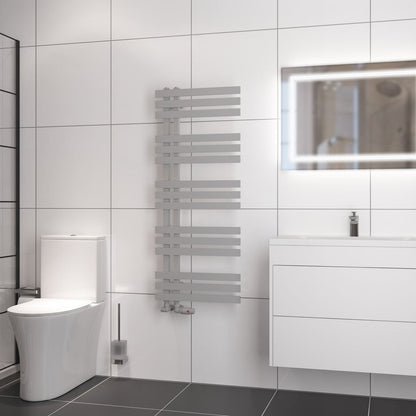 Eastbrook Hurley Electric Matt Grey Designer Towel Rail 1200mm x 500mm 89.0556-ELE