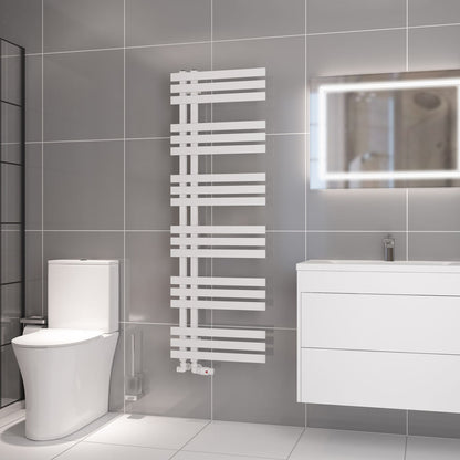 Eastbrook Hurley Electric Matt White Designer Towel Rail 1500mm x 500mm 89.1729-ELE