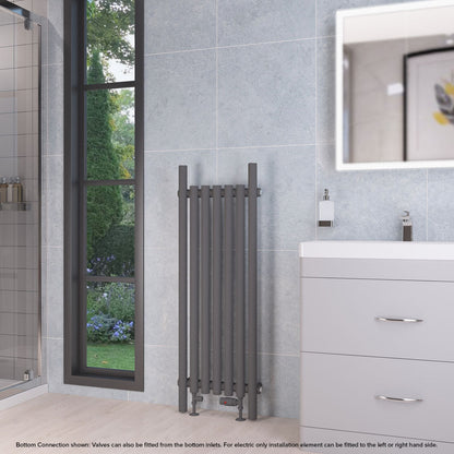 Eastbrook Lambourne Electric Matt Anthracite Designer Radiator 1200mm x 420mm 89.1705-ELE