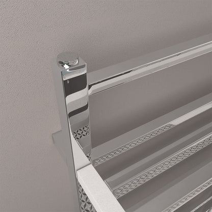 Eastbrook Launton Electric Chrome Towel Rail 1200mm x 500mm Close Up Image 61.0066-ELE