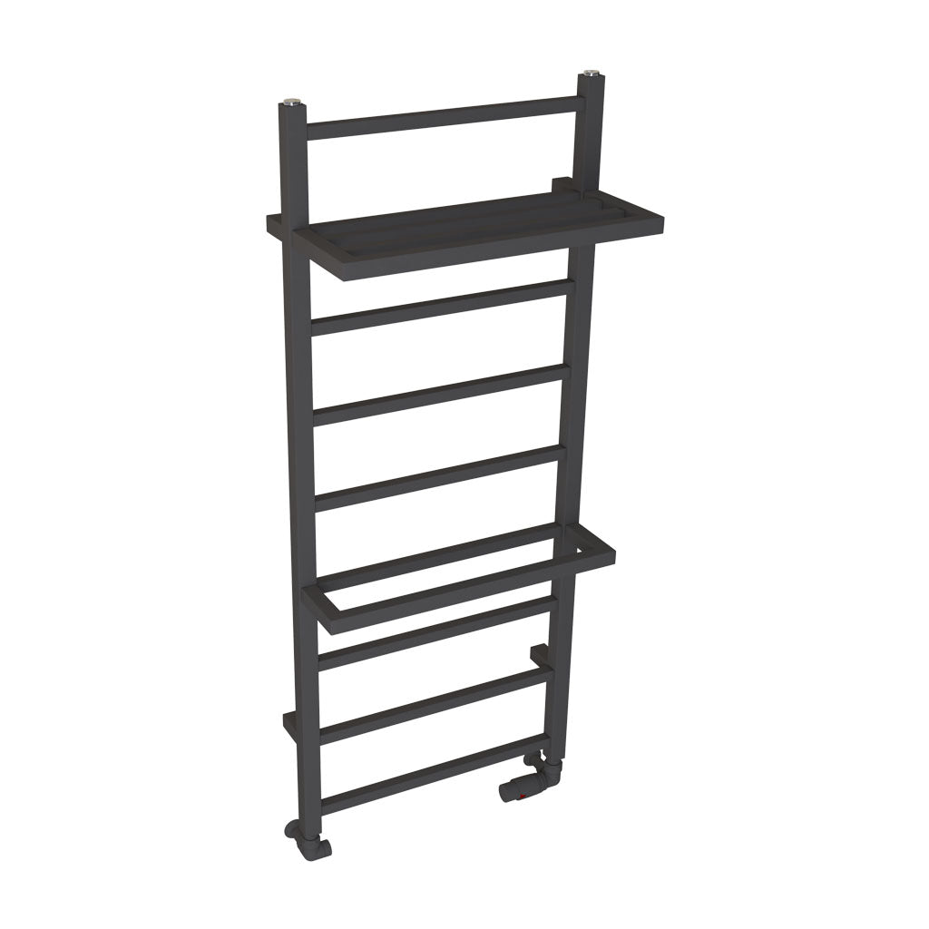 Eastbrook Launton Electric Matt Anthracite Towel Rail 1200mm x 500mm Close Up Image 61.0064-ELE