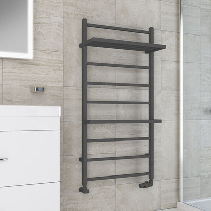 Eastbrook Launton Electric Matt Anthracite Towel Rail 1200mm x 600mm 61.0065-ELE