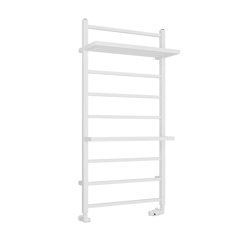 Eastbrook Launton Electric Matt White Towel Rail 1200mm x 600mm Cut Out Image 61.0063-ELE