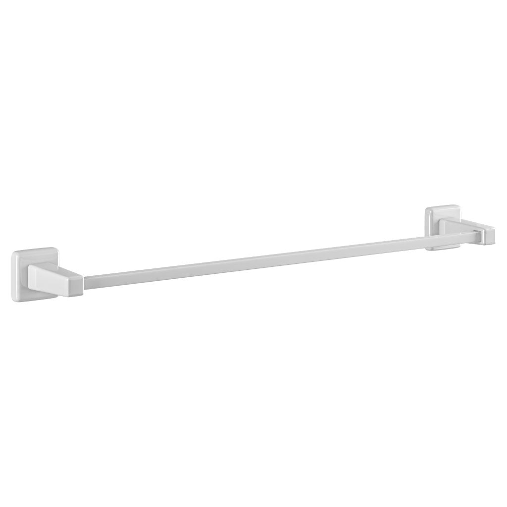 Eastbrook Magnetic Gloss White Square Towel Hanger 600mm 101.0073