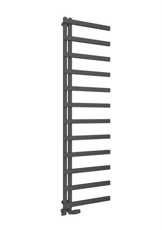 Eastbrook Platani Electric Matt Anthracite Designer Towel Rail 1800mm x 500mm 89.1344-ELE