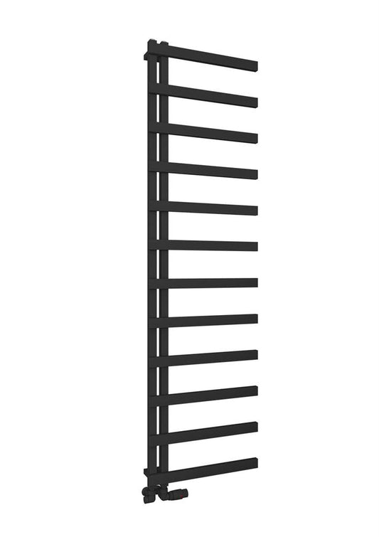 Eastbrook Platani Electric Matt Black Designer Towel Rail 1800mm x 500mm 89.1350-ELE