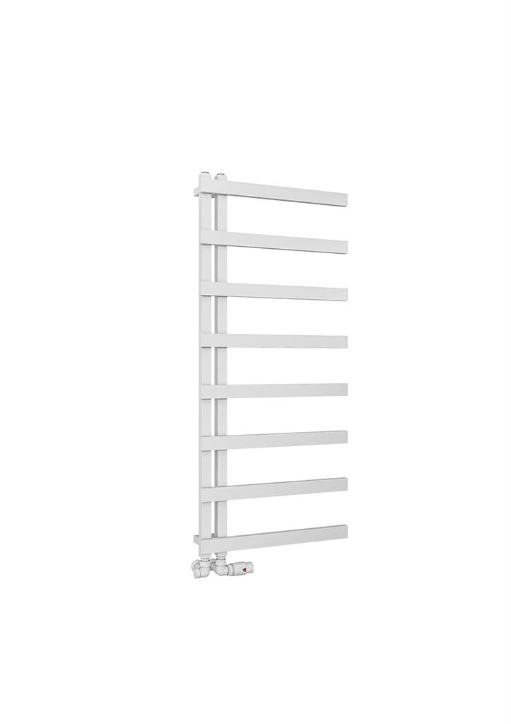 Eastbrook Platani Electric Matt White Designer Towel Rail 1150mm x 500mm 89.1330-ELE