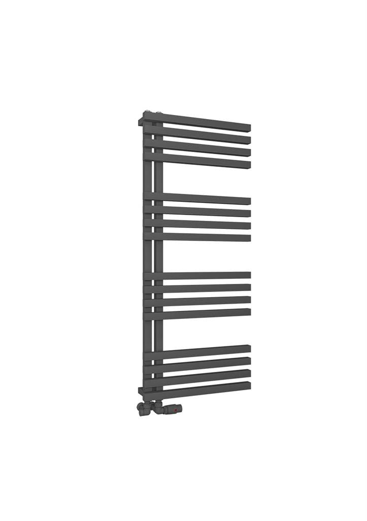 Eastbrook Reinbach Electric Matt Anthracite Designer Towel Rail 1200mm x 500mm 89.1378-ELE