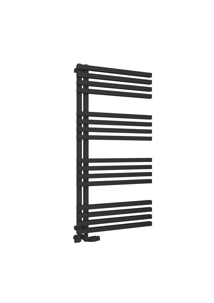 Eastbrook Reinbach Electric Matt Black Designer Towel Rail 1200mm x 600mm 89.1385-ELE