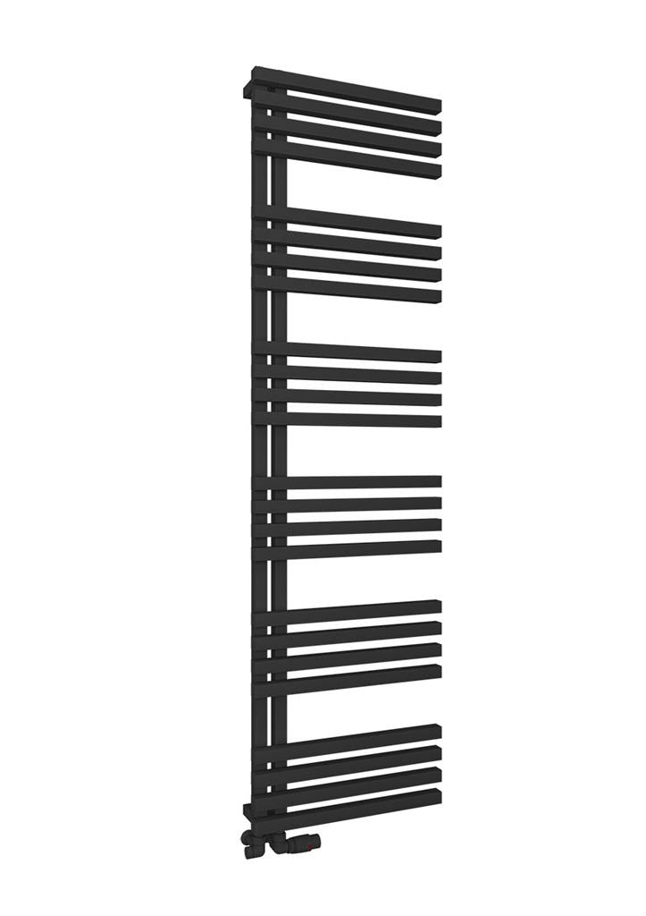 Eastbrook Reinbach Electric Matt Black Designer Towel Rail 1800mm x 500mm 89.1386-ELE