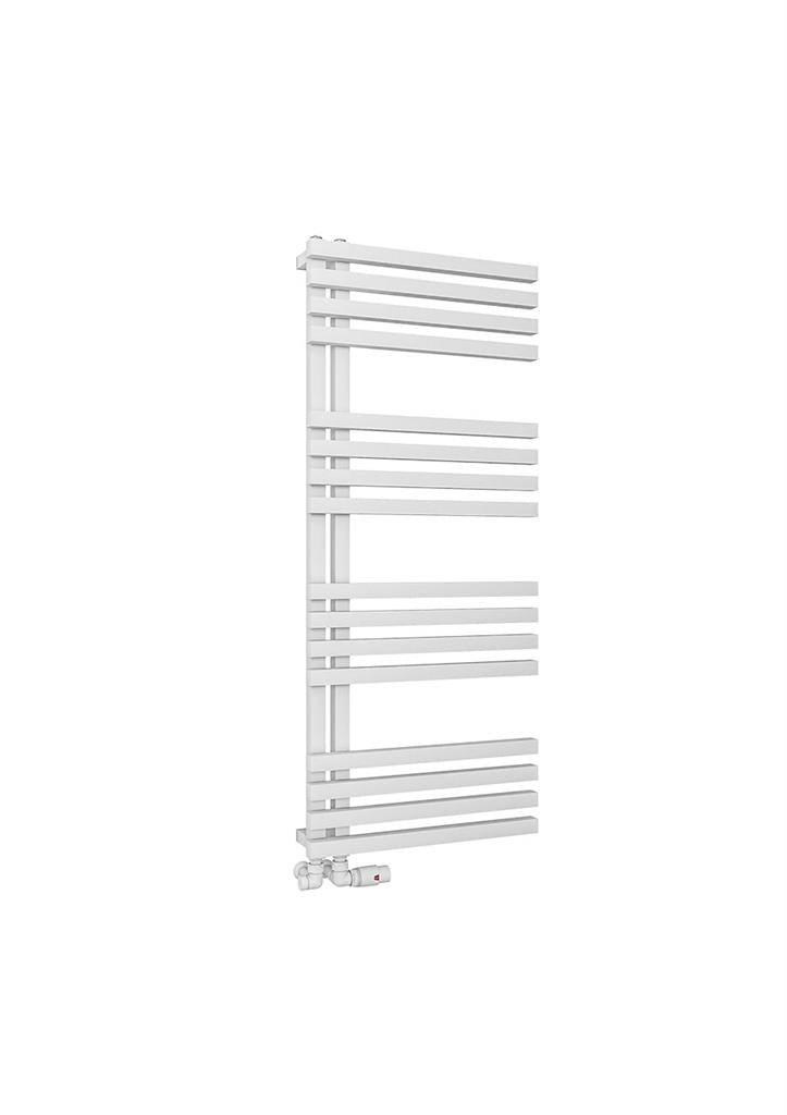 Eastbrook Reinbach Electric Matt White Designer Towel Rail 1200mm x 500mm 89.1360-ELE