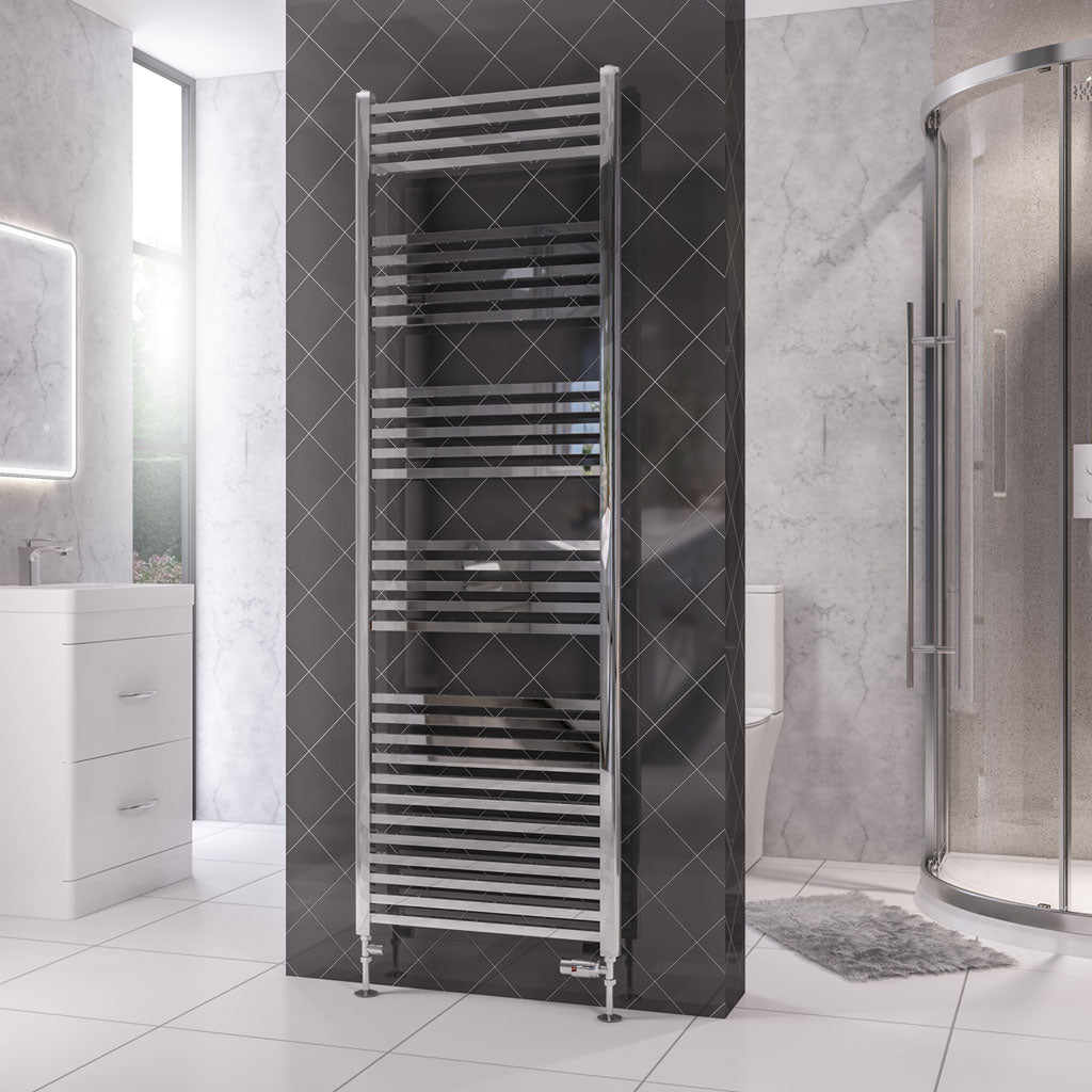Eastbrook Rion Electric Straight Chrome Towel Rail 1800mm x 600mm 89.1694-ELE