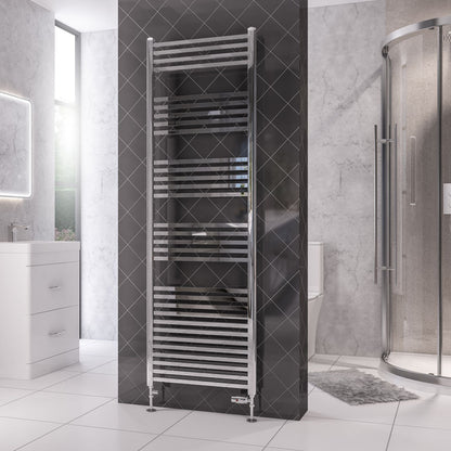 Eastbrook Rion Electric Straight Chrome Towel Rail 1800mm x 600mm 89.1694-ELE