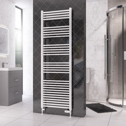 Eastbrook Rion Electric Straight Gloss White Towel Rail 1800mm x 600mm 89.1676-ELE