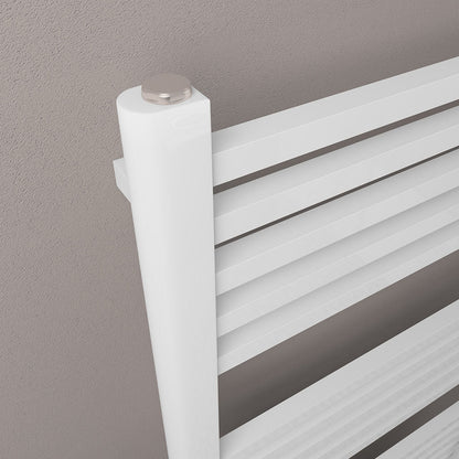 Eastbrook Rion Electric Straight Gloss White Towel Rail 1800mm x 600mm Close Up Image 89.1676-ELE