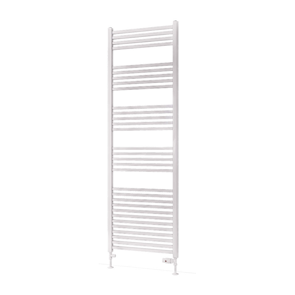 Eastbrook Rion Electric Straight Gloss White Towel Rail 1800mm x 600mm Cut Out Image 89.1676-ELE