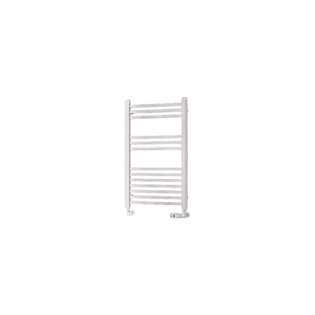 Eastbrook Rion Electric Straight Gloss White Towel Rail 800mm x 500mm Cut Out Image 89.1671-ELE