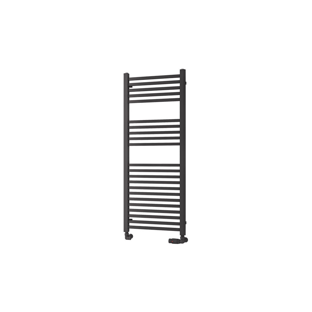 Eastbrook Rion Electric Straight Matt Anthracite Towel Rail 1200mm x 500mm Cut Out Image 89.1679-ELE