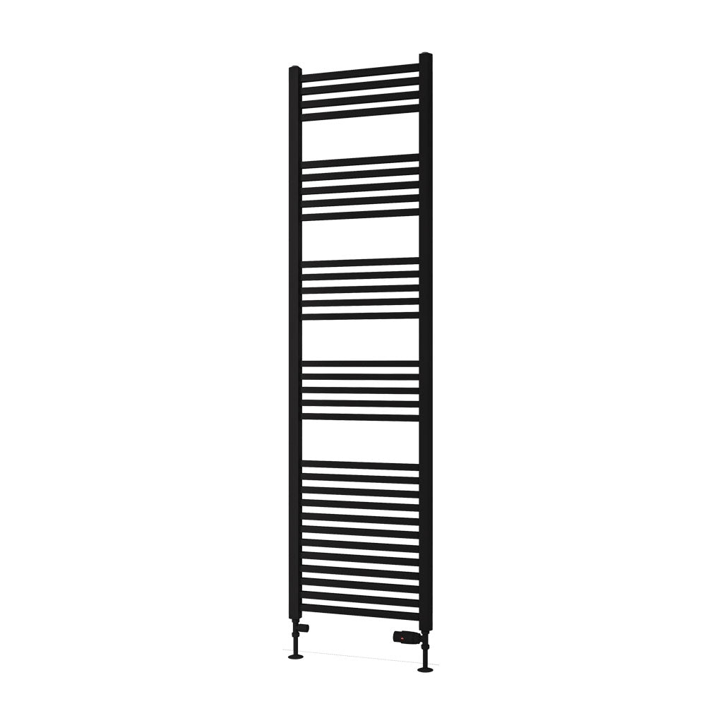 Eastbrook Rion Electric Straight Matt Black Towel Rail 1800mm x 500mm Cut Out Image 89.1687-ELE