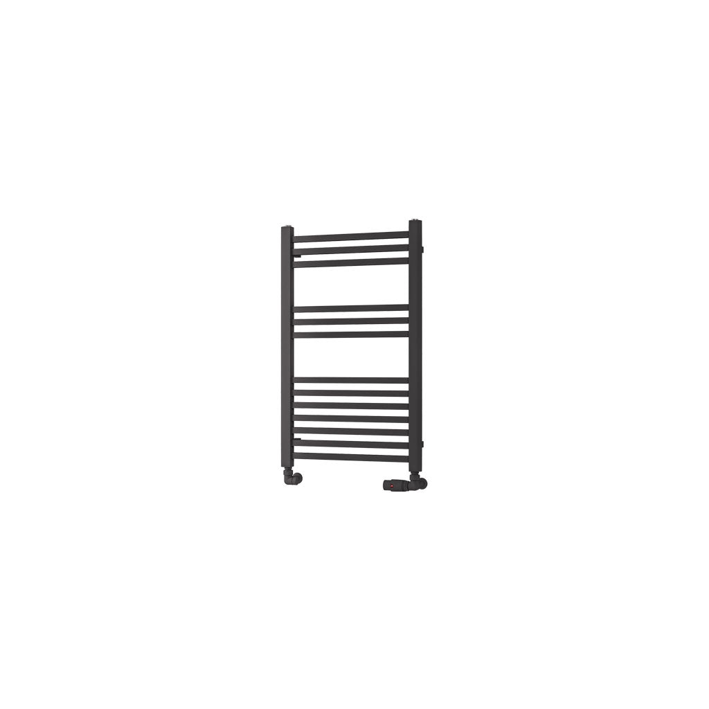 Eastbrook Rion Straight Matt Anthracite Towel Rail 800mm x 500mm Cut Out Image 89.1677