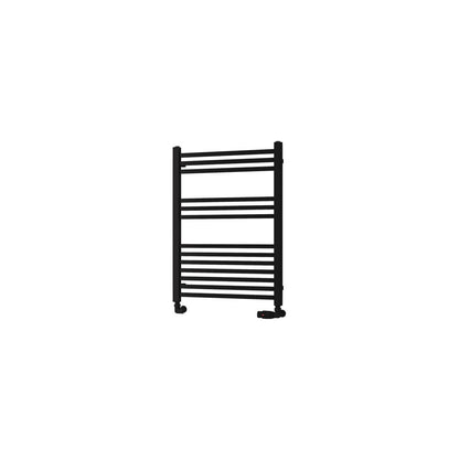 Eastbrook Rion Straight Matt Black Towel Rail 800mm x 600mm Cut Out Image 89.1684