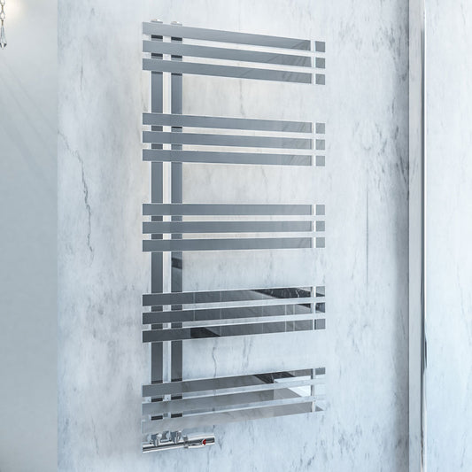 Eastbrook Rizano Electric Polished Stainless Steel Towel Rail 1000mm x 600mm 41.0251-ELE