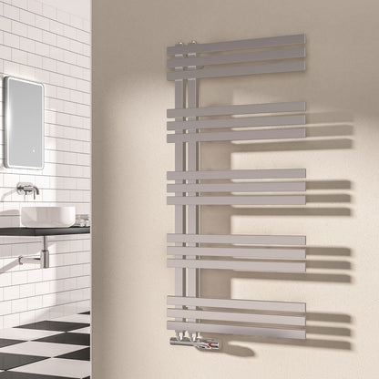 Eastbrook Rizano Electric Polished Stainless Steel Towel Rail 1000mm x 600mm Close Up Image 41.0251-ELE