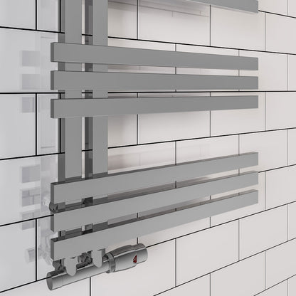 Eastbrook Rizano Polished Stainless Steel Towel Rail 1000mm x 500mm Close Up Image 41.0250