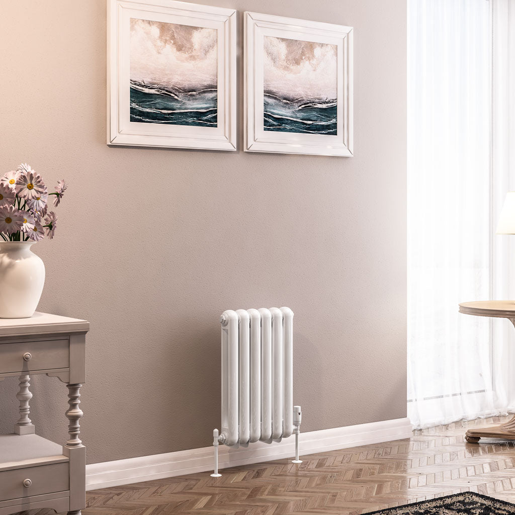 Eastbrook Rubano Electric Horizontal Gloss White 2 Column Radiator 600mm x 383mm 81.0054-ELE