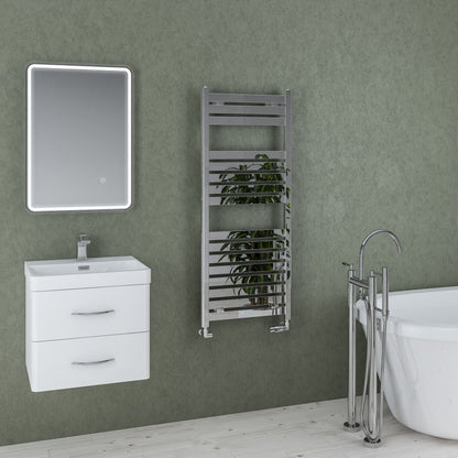 Eastbrook Staverton Electric Chrome Designer Towel Rail 1200mm x 500mm 41.0131-ELE