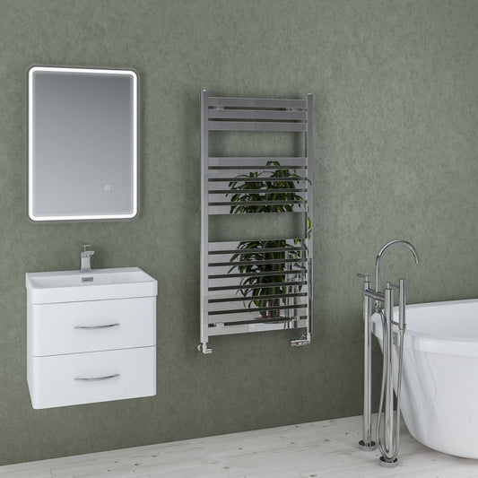 Eastbrook Staverton Electric Chrome Designer Towel Rail 1200mm x 600mm 41.0134-ELE