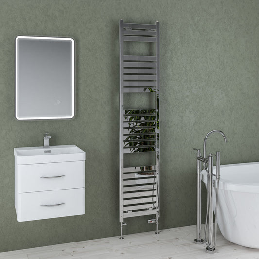 Eastbrook Staverton Electric Chrome Designer Towel Rail 1800mm x 400mm 41.0129-ELE