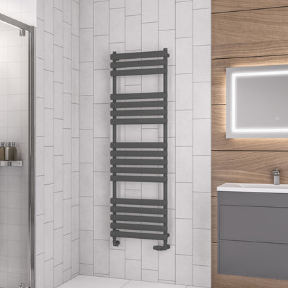 Eastbrook Tunstall Electric Matt Anthracite Designer Towel Rail 1600mm x 500mm 89.0038-ELE