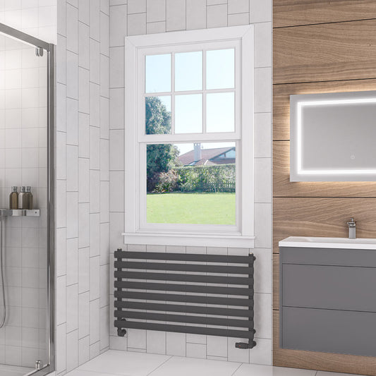 Eastbrook Tunstall Electric Matt Anthracite Designer Towel Rail 560mm x 1000mm 89.0026-ELE