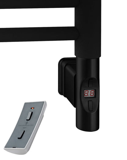 Eastbrook Tunstall Electric Matt Black Double Panel Designer Towel Rail 1200mm x 500mm 81.0182-ELE-8.375