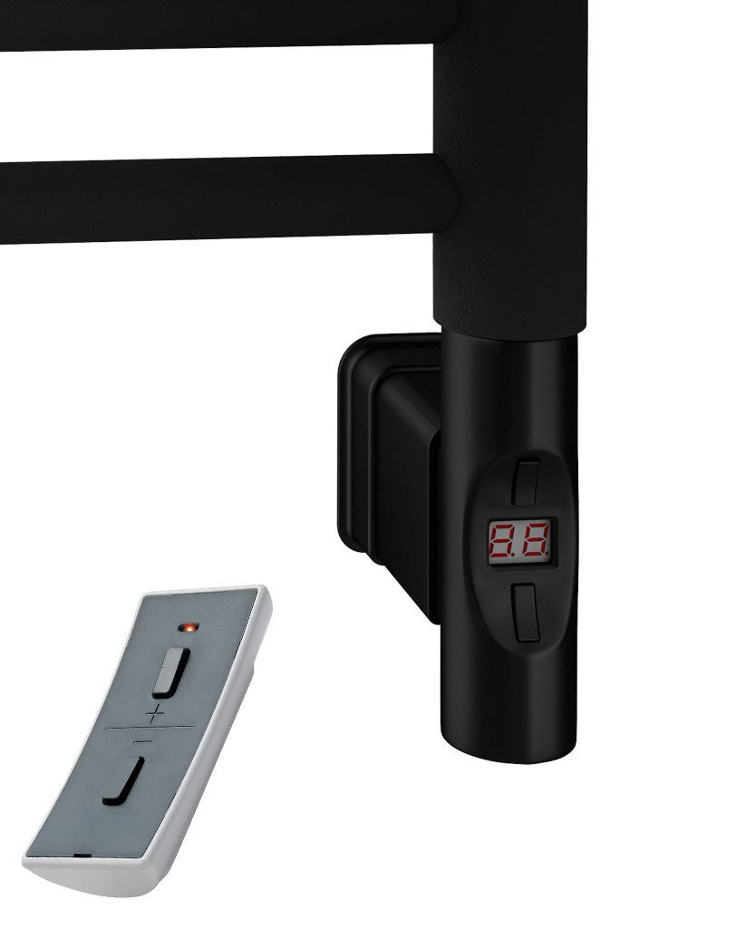 Eastbrook Tunstall Electric Matt Black Double Panel Designer Towel Rail 1600mm x 500mm 81.0184-ELE-8.516