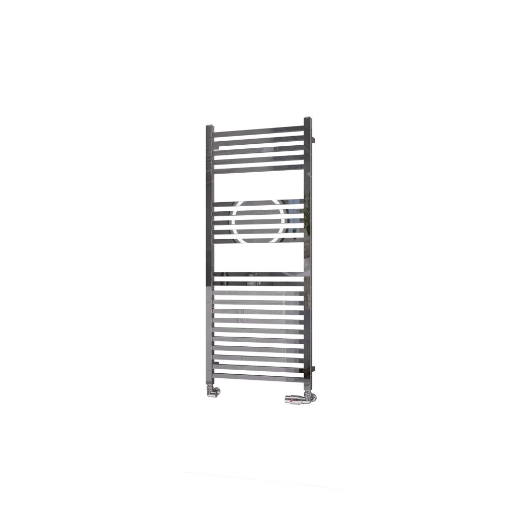 Eastbrook Tuscan Electric Multirail Square Chrome Towel Rail 1200mm x 500mm Cut Out Image 89.1667-ELE