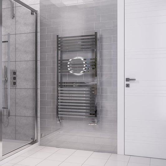Eastbrook Tuscan Electric Multirail Square Chrome Towel Rail 1200mm x 600mm 89.1668-ELE