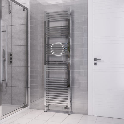 Eastbrook Tuscan Electric Multirail Square Chrome Towel Rail 1800mm x 500mm 89.1669-ELE