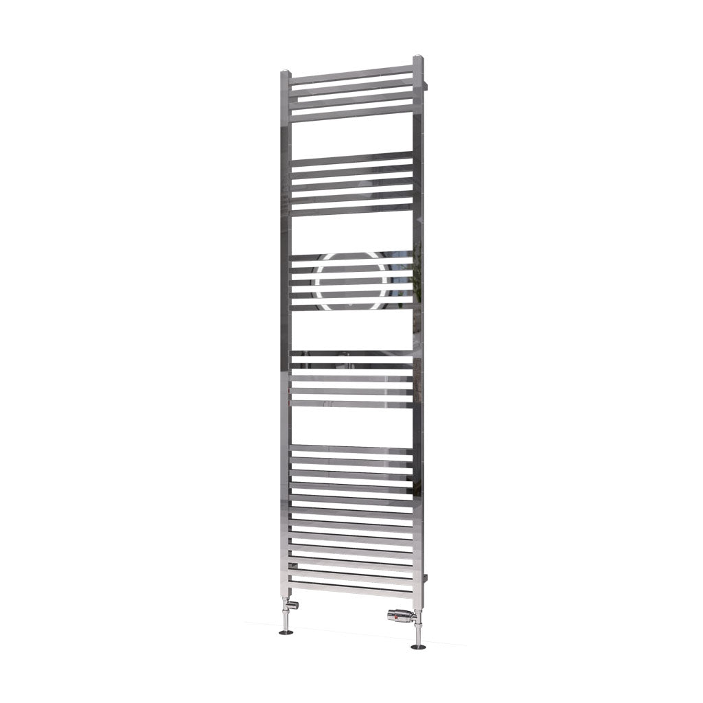 Eastbrook Tuscan Electric Multirail Square Chrome Towel Rail 1800mm x 500mm Cut Out Image 89.1669-ELE