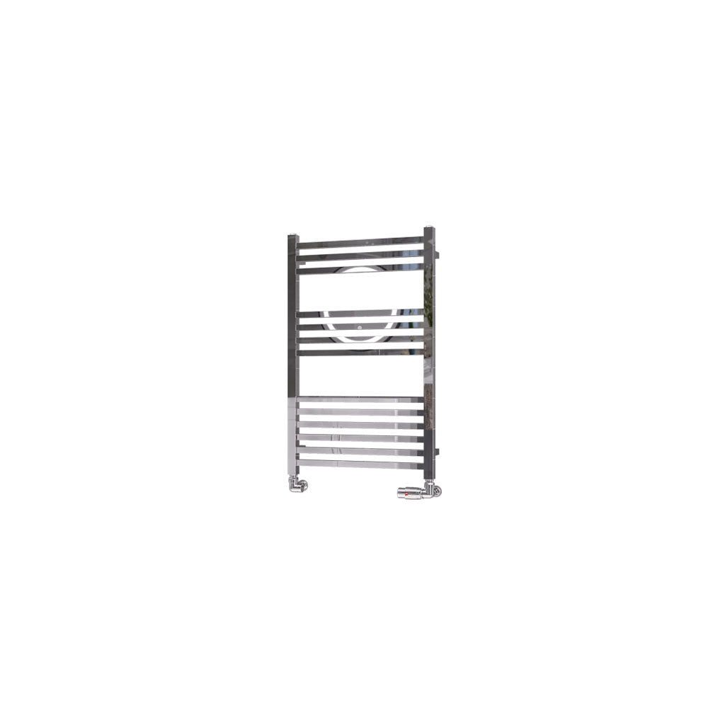 Eastbrook Tuscan Electric Multirail Square Chrome Towel Rail 800mm x 500mm Cut Out Image 89.1665-ELE