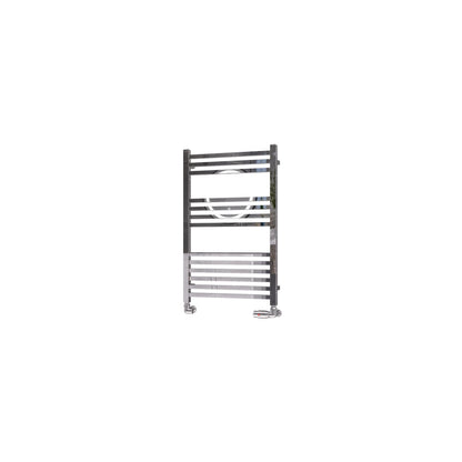 Eastbrook Tuscan Electric Multirail Square Chrome Towel Rail 800mm x 500mm Cut Out Image 89.1665-ELE