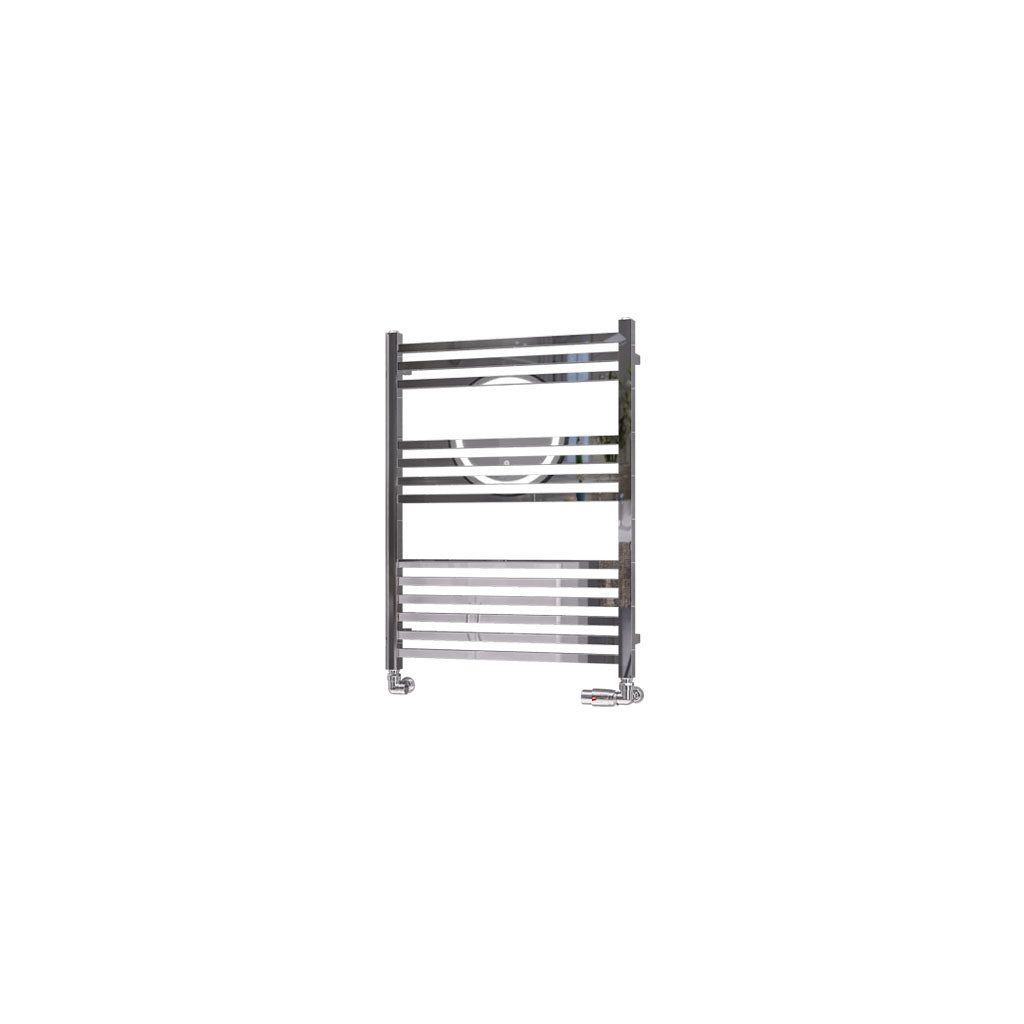 Eastbrook Tuscan Electric Multirail Square Chrome Towel Rail 800mm x 600mm Cut Out Image 89.1666-ELE