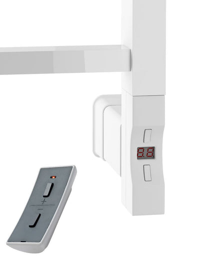 Eastbrook Tuscan Electric Multirail Square Gloss White Towel Rail 1800mm x 600mm 89.1652-ELE-8.385
