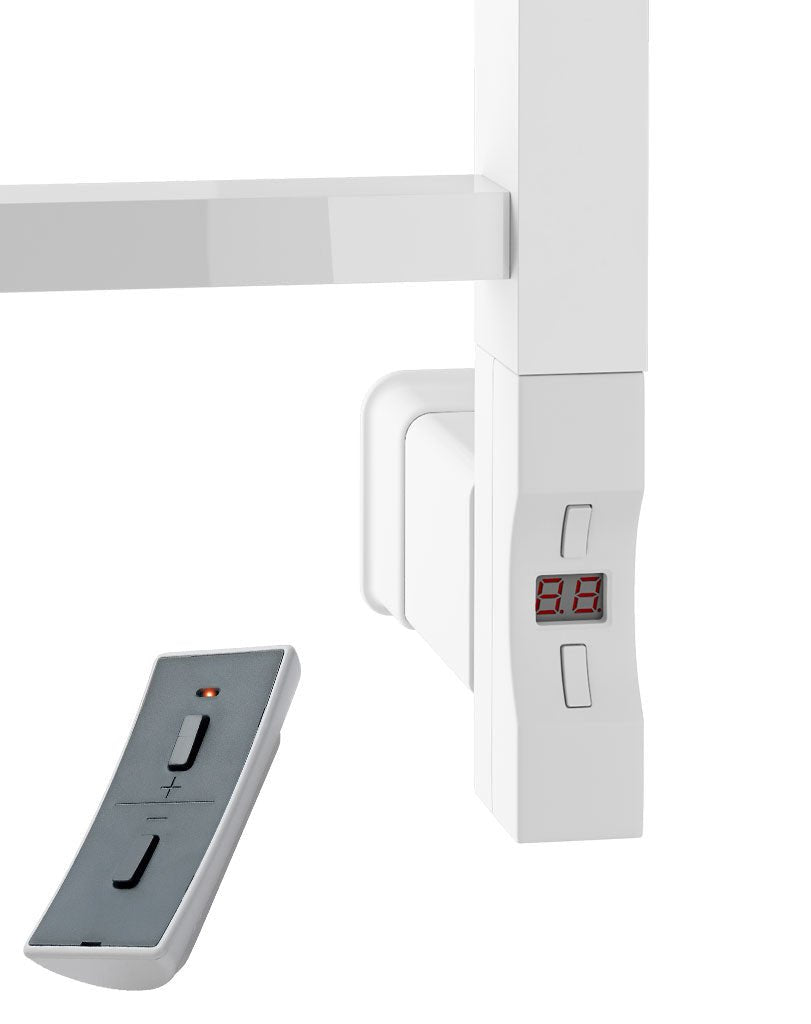 Eastbrook Tuscan Electric Multirail Square Gloss White Towel Rail 1800mm x 600mm 89.1652-ELE-8.525