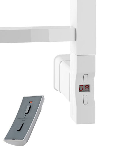 Eastbrook Tuscan Electric Multirail Square Gloss White Towel Rail 1800mm x 600mm 89.1652-ELE-8.525